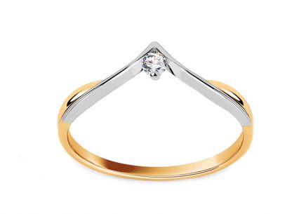 Verlobungsring mit 0,040 ct Diamant In Love