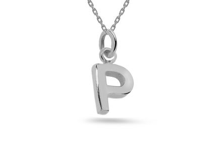 Anhänger aus Weißgold Buchstabe P