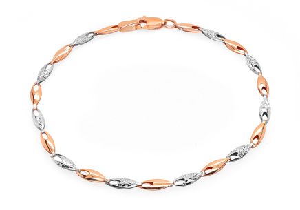Armband Simonette aus Weiß- und Roségold