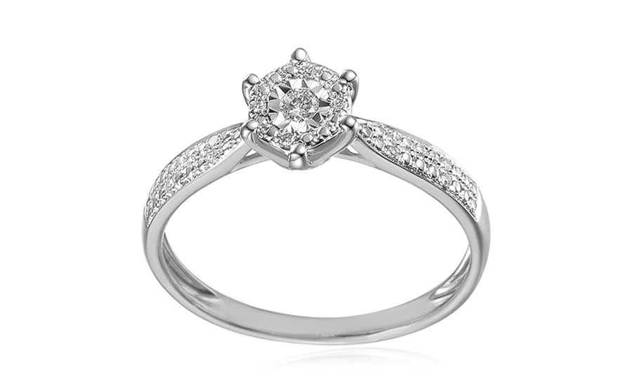 Diamant-Verlobungsring aus der Pariser Kollektion 0,090 ct - IZBR751AHR