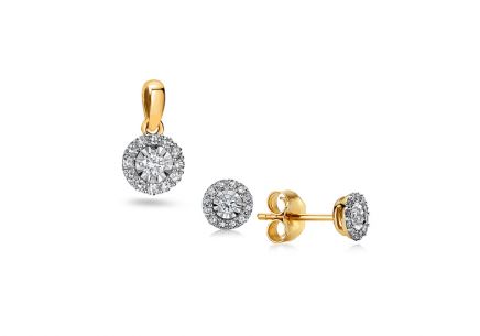Diamantset, Gelbgold Doris