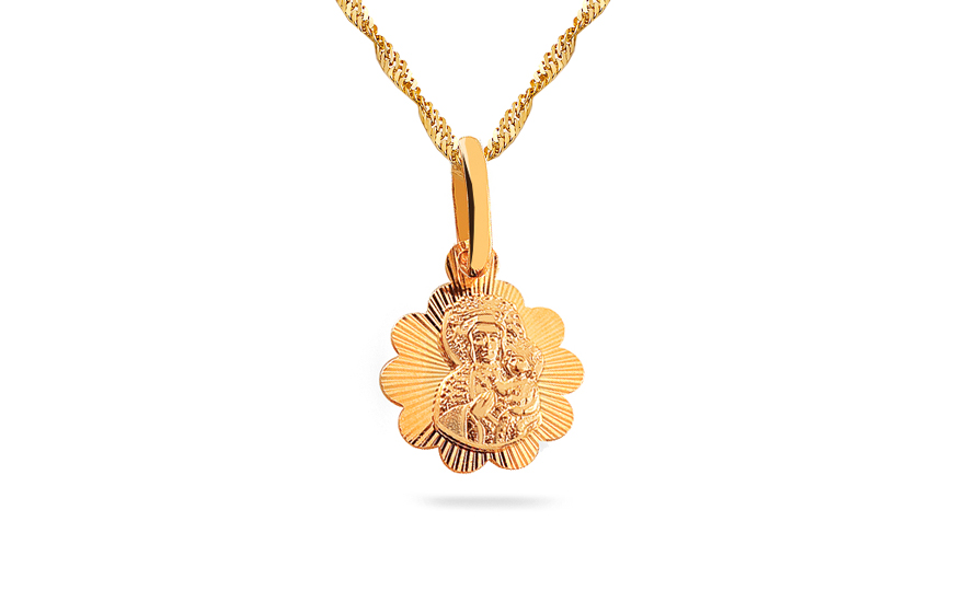 Goldanhänger Madonna mit Kind 0,68 g - IZ7619