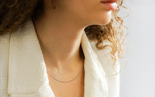 Goldkette Anker 1,3 mm - IZ10253 - am Modell