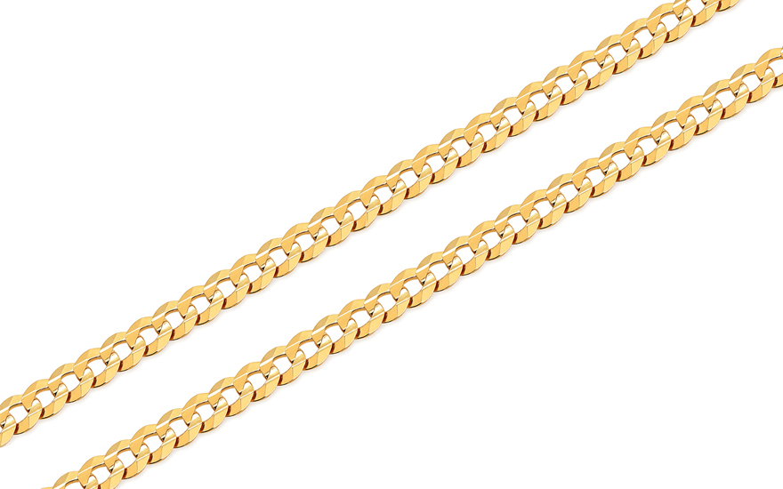 Goldkette dick Curb 4 mm - IZ8086