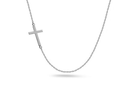 Gold Celebrity mit Kreuz aus Weißgold, 14K