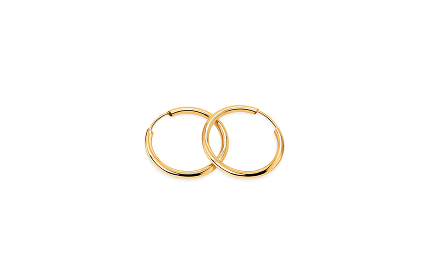 Ohrringe Ringe 1 cm, Dicke 1,5 mm - HR0470 Ohrringe Ringe 1 cm, Dicke 1,5 mm - HR0470