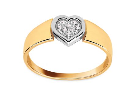 Diamantring aus der Diamond Heart 0.040 ct Kollektion