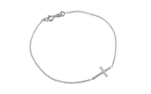 Silberarmband mit Kreuz - IS1348N