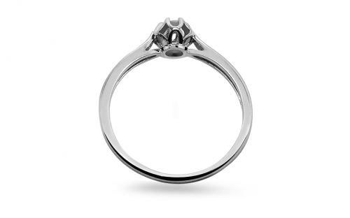 Verlobungsring Crown mit Brillanten 0,100 ct White - CSBR07A