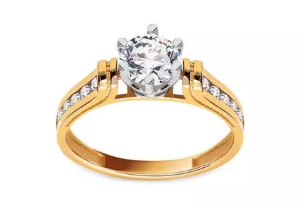 Gold Verlobungsring Isarel 30