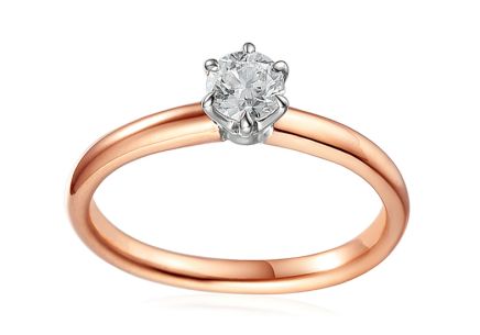 Caissa – Verlobungsring mit im Labor gezüchteten Diamanten, Roségold
