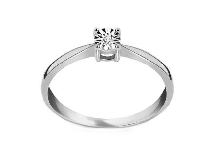 Verlobungsring mit Mariya Diamant 0.010 ct